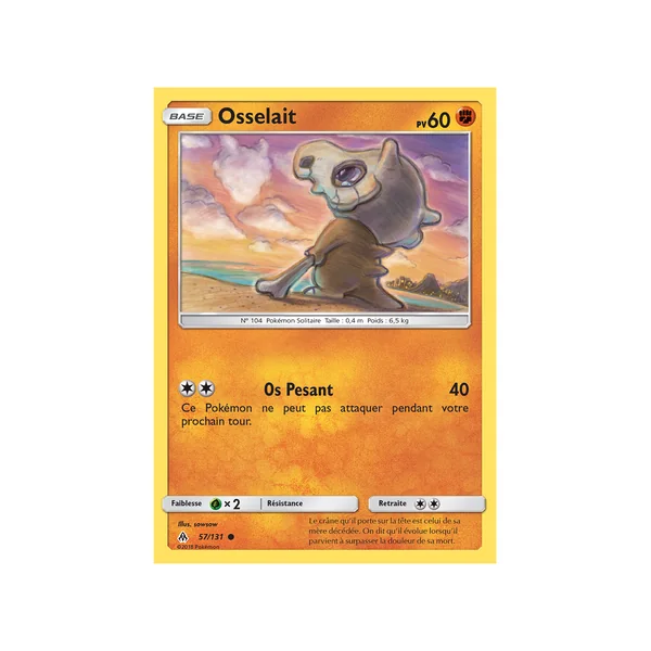 Carte Pokémon Osselait 57/131 Commune Lumière Interdite