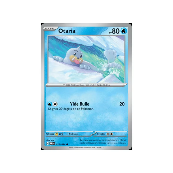 Carte Pokémon Otaria 021/094 Commune Flammes Fantasmagoriques