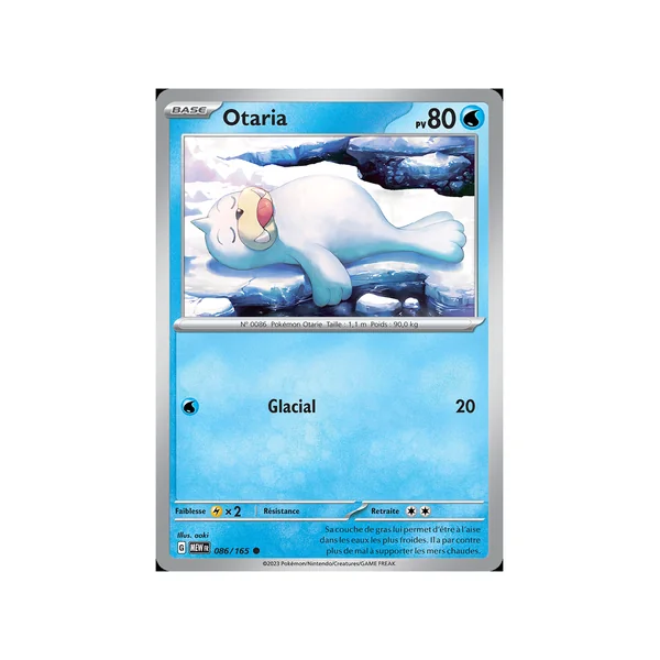 Carte Pokémon Otaria 086/165 Commune 151