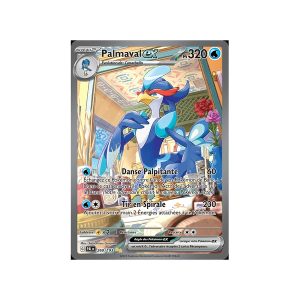 Carte Pokémon Palmaval-ex 260/193 Alternative Évolutions à Paldea