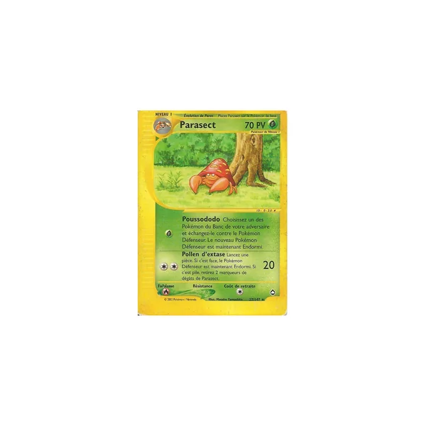 Carte Pokémon Parasect 27/147 Rare Aquapolis