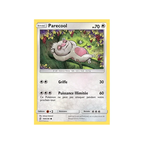 Carte Pokémon Parecool 168/236 Commune Harmonie des Esprits
