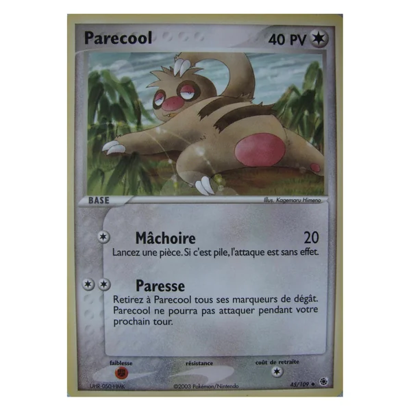 Carte Pokémon Parecool 45/109 Peu commune Rubis & Saphir