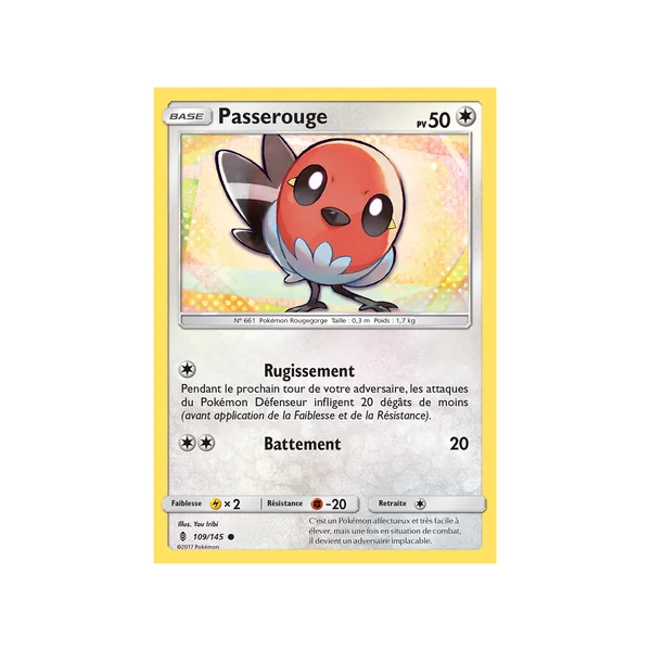 Carte Pokémon Passerouge 109/145 Commune Gardiens Ascendants