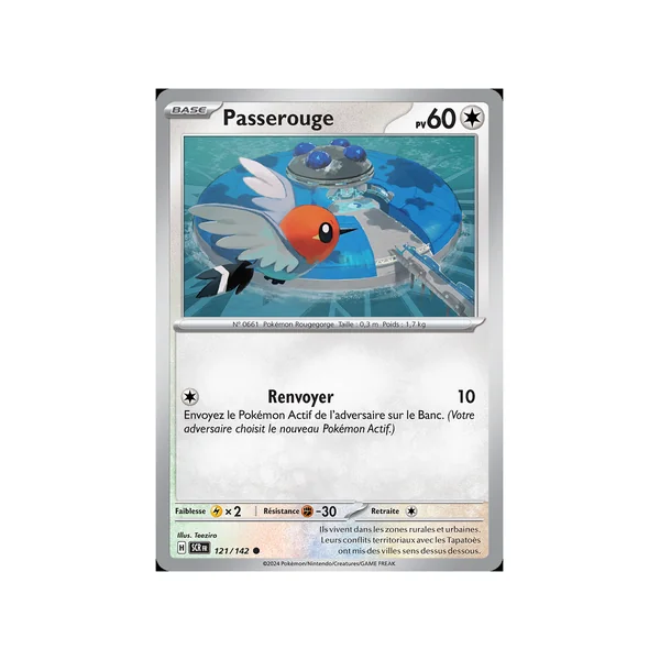 Carte Pokémon Passerouge 121/142 Commune Couronne Stellaire