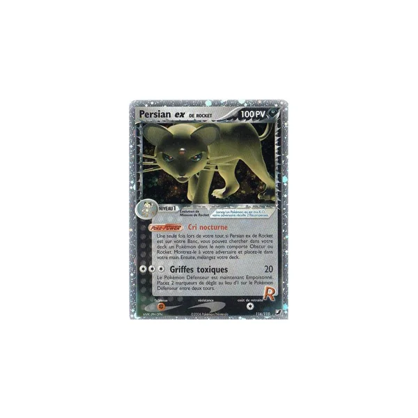 Carte Pokémon Persian ex de Rocket 116/115 Secrète Forces Cachées