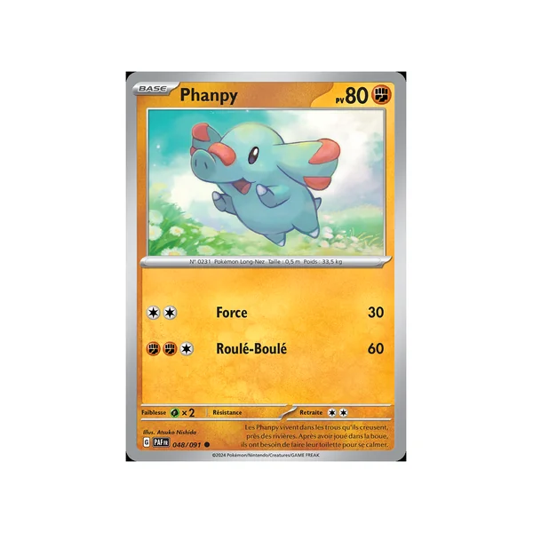 Carte Pokémon Phanpy 048/091 Commune Destinées de Paldea