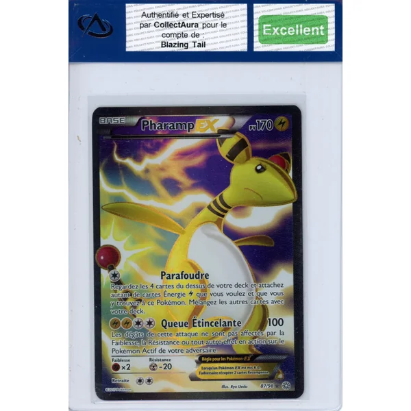 Carte Pokémon Pharamp 87/98 COLLECTAURA Excellent