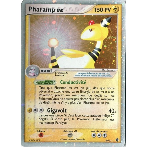 Carte Pokémon Pharamp ex 89/97 Ultra Rare Dragon
