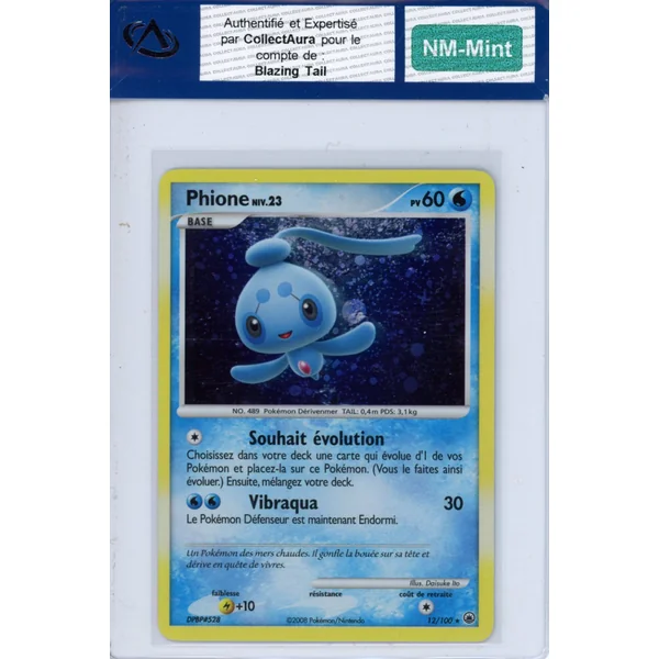 Carte Pokémon Phione 12/100 COLLECTAURA NM-Mint