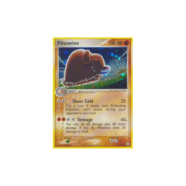 Carte Pokémon Piloswine 13/109 Holographique Team Rocket Returns
