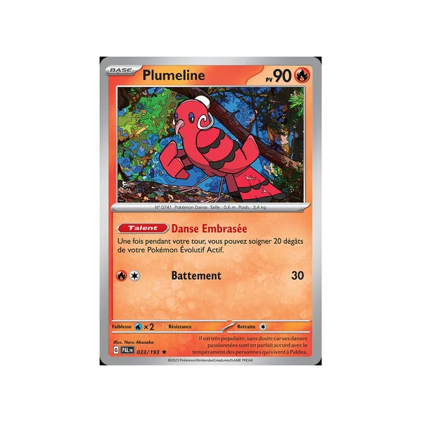 Carte Pokémon Plumeline 033/193 Holographique Évolutions à Paldea