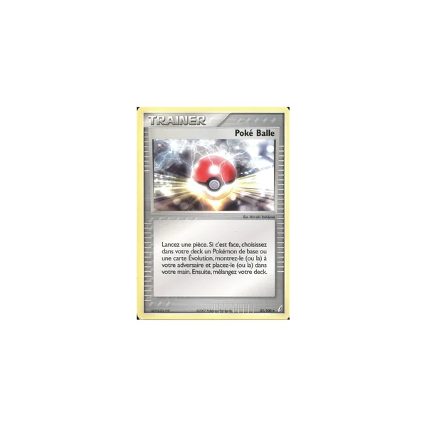Carte Pokémon Poké Balle 82/100 Peu commune Gardiens de Cristal