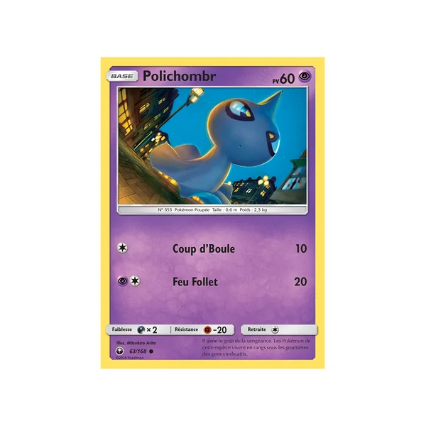 Carte Pokémon Polichombr 63/168 Commune Tempête Céleste