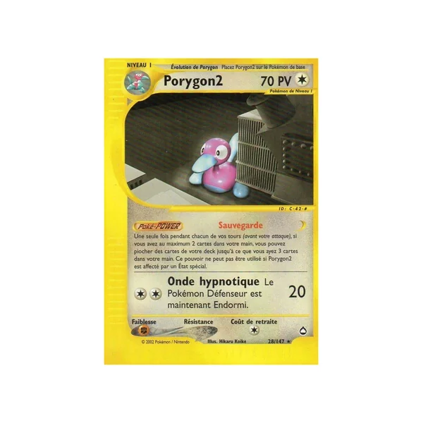 Carte Pokémon Porygon2 28/147 Rare Aquapolis