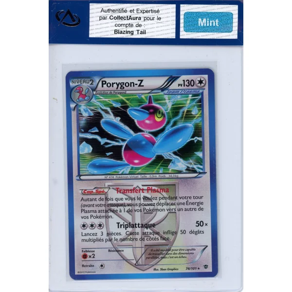 Carte Pokémon Porygon-z 74/101 COLLECTAURA Mint
