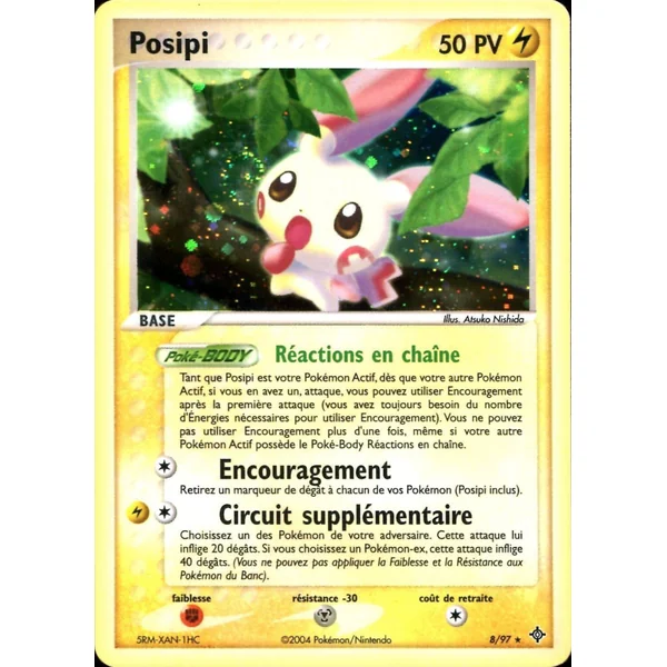 Carte Pokémon Posipi 8/97 Holographique Dragon
