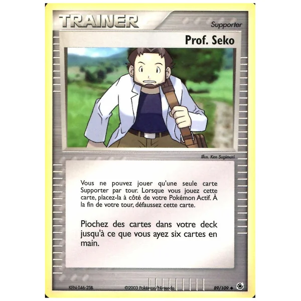 Carte Pokémon Prof. Seko 89/109 Peu commune Rubis & Saphir