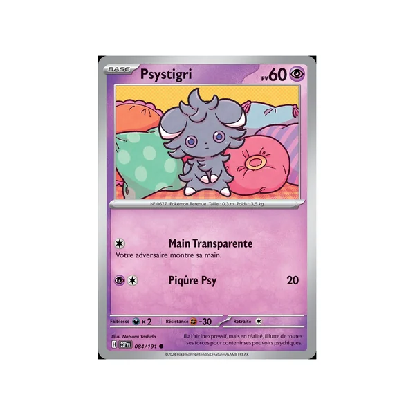 Carte Pokémon Psystigri 084/191 Commune Étincelles Déferlantes