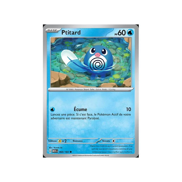 Carte Pokémon Ptitard 060/165 Commune 151