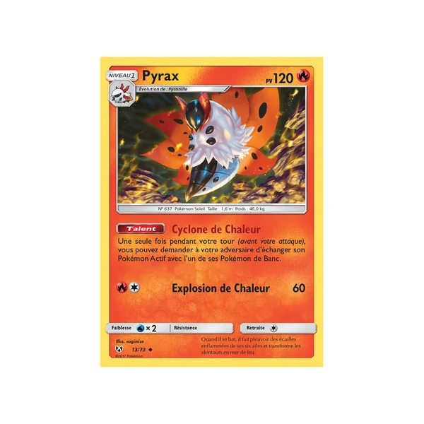Carte Pokémon Pyrax 13/73 Peu commune Légendes Brillantes