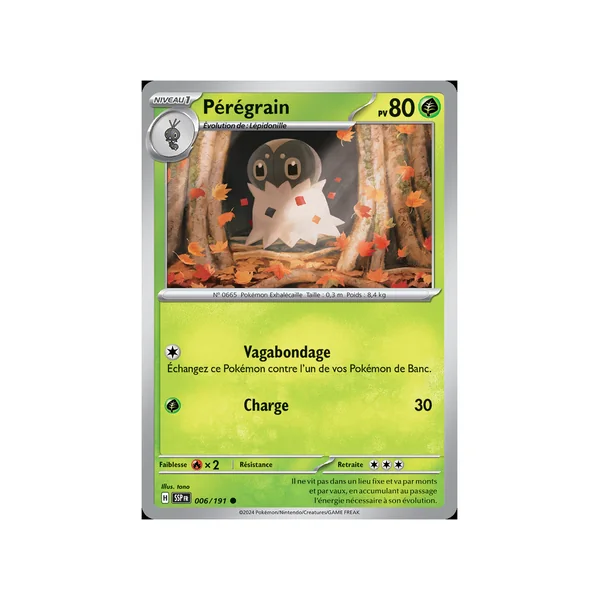 Carte Pokémon Pérégrain 006/191 Commune Étincelles Déferlantes