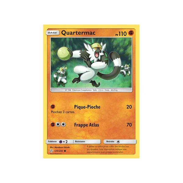 Carte Pokémon Quartermac 125/236 Commune Éclipse Cosmique