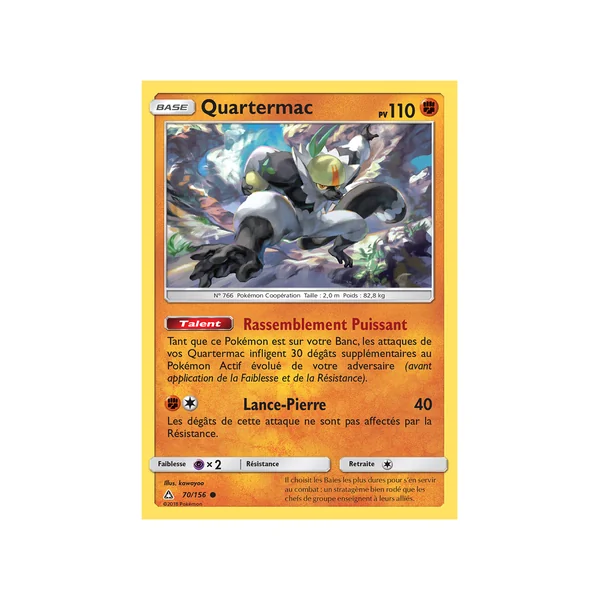 Carte Pokémon Quartermac 70/156 Commune Ultra-Prisme