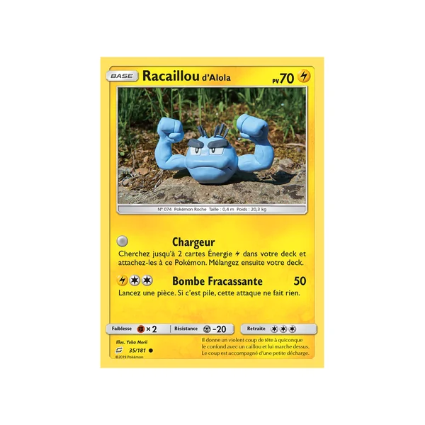 Carte Pokémon Racaillou d'Alola 35/181 Commune Duo de Choc