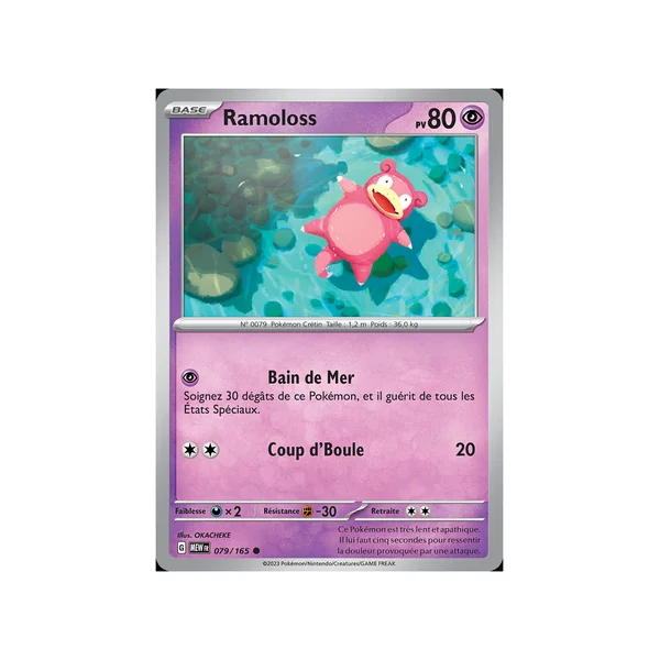 Carte Pokémon Ramoloss 079/165 Peu commune 151