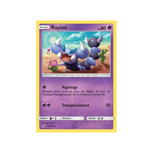 Carte Pokémon Rapion 54/156 Commune Ultra-Prisme