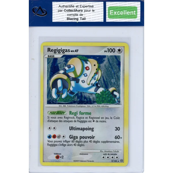 Carte Pokémon Regigigas 9/100 COLLECTAURA Excellent