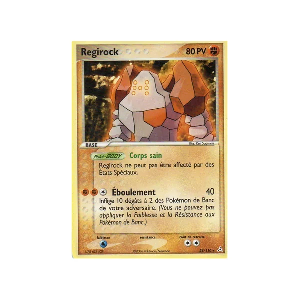 Carte Pokémon Regirock 28/110 Rare Fantômes Holon
