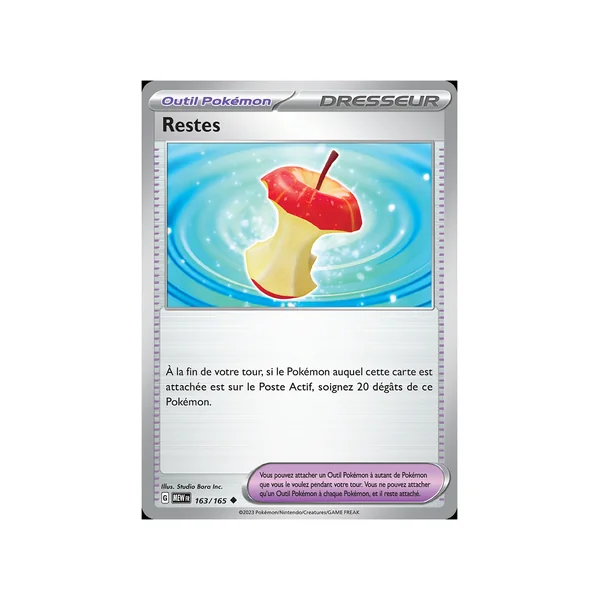 Carte Pokémon Restes 163/165 Peu commune 151