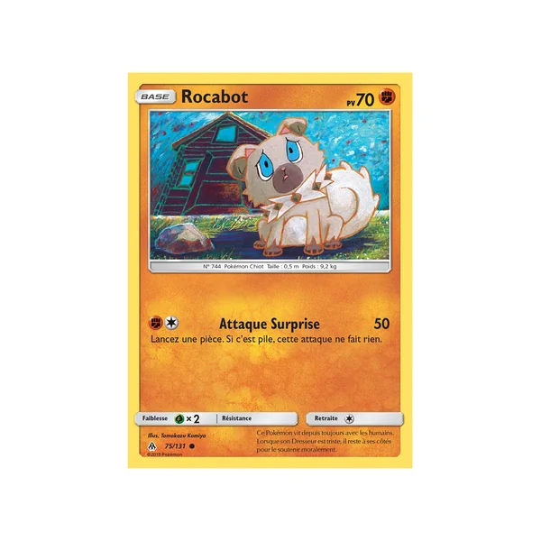 Carte Pokémon Rocabot 75/131 Commune Lumière Interdite