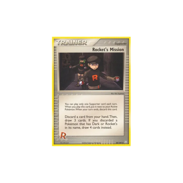 Carte Pokémon Rocket's Mission 88/109 Peu commune Team Rocket Returns