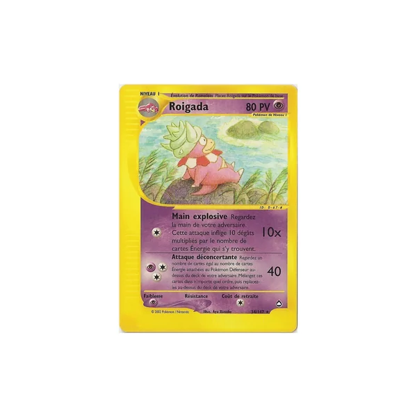 Carte Pokémon Roigada 34/147 Rare Aquapolis