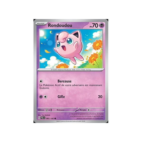Carte Pokémon Rondoudou 083/193 Commune Évolutions à Paldea