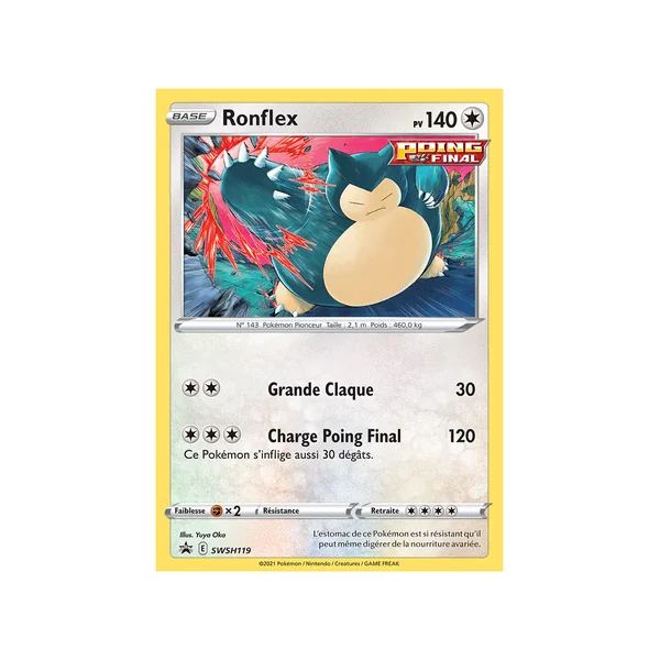Carte Pokémon Ronflex SWSH119 Promo SWSH