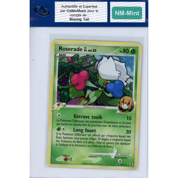 Carte Pokémon Roserade 12/111 COLLECTAURA NM-Mint