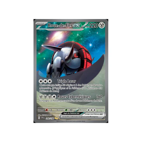 Carte Pokémon Roue-de-Fer-ex 248/198 Alternative Écarlate et Violet (JCC)