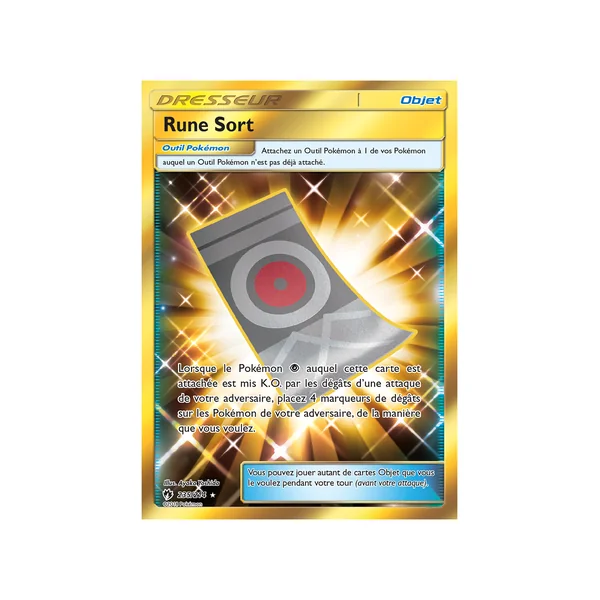 Carte Pokémon Rune Sort 235/214 Gold Tonnerre Perdu