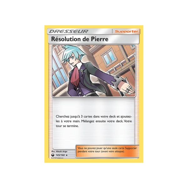 Carte Pokémon Résolution de Pierre 145/168 Holographique Tempête Céleste