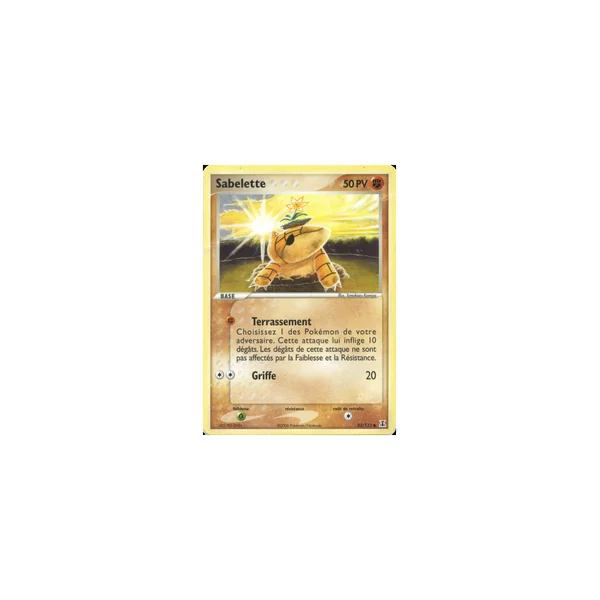 Carte Pokémon Sabelette 82/113 Commune Espèces Delta