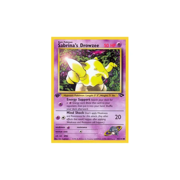 Carte Pokémon Sabrina's Drowzee 95/132 Commune Gym Challenge