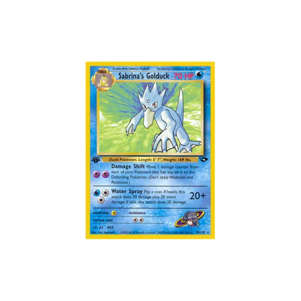 Carte Pokémon Sabrina's Golduck 30/132 Rare Gym Challenge