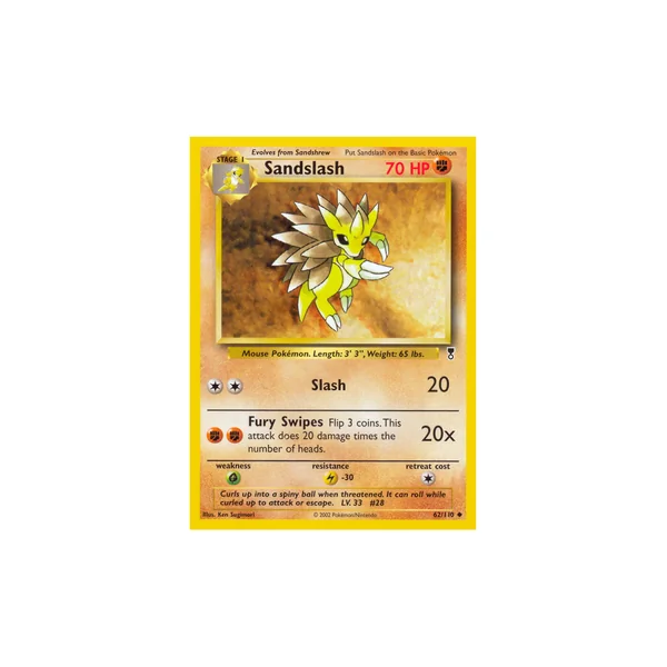 Carte Pokémon Sandslash 62/110 Peu commune Legendary Collection