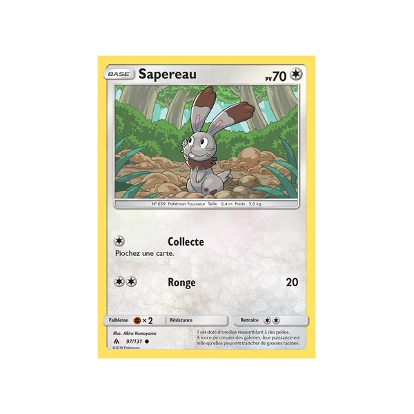 Carte Pokémon Sapereau 97/131 Commune Lumière Interdite