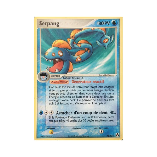 Carte Pokémon Serpang 18/92 Rare Créateurs de légendes