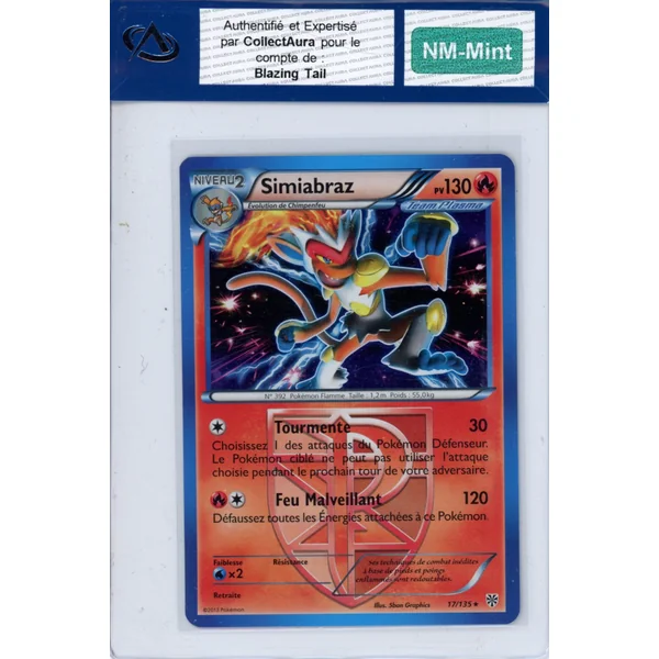 Carte Pokémon Simiabraz 17/135 COLLECTAURA NM-Mint
